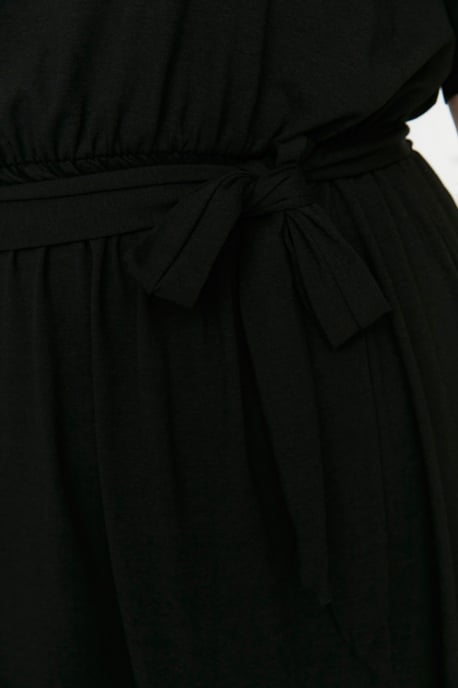 Trendyol Curve Damen Schwarz Einfarbig Kurz / Mini Kurz Business A-Linie Große Größen Kleid - Image 3
