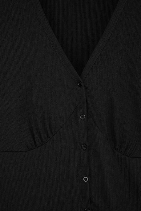 Trendyol Curve Damen Schwarz Geblümt Kurz / Mini Kurz Casual Skater Große Größen Kleid - Image 4