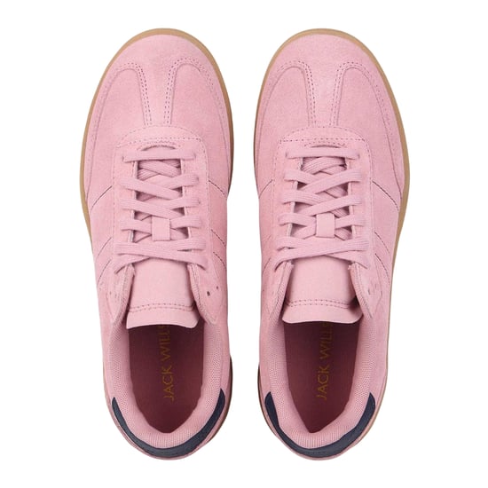 Jack Wills - "Newbury" Sneaker für Damen, Wildleder, Plattform-Absatz (Pink/Marine/Gummi Rosa) - Image 3
