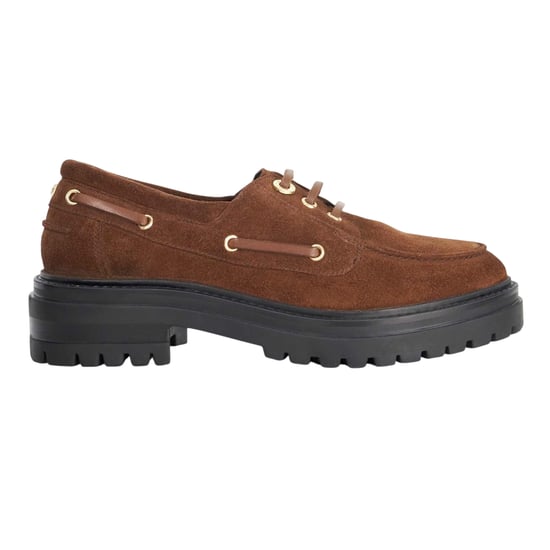 Dune London - "Venetian" Bootsschuhe für Damen, Leder, Zum Schnüren (Braun) - Image 1