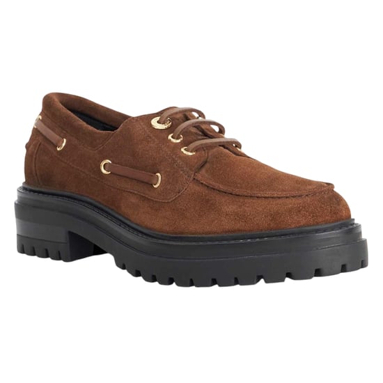 Dune London - "Venetian" Bootsschuhe für Damen, Leder, Zum Schnüren (Braun) - Image 4