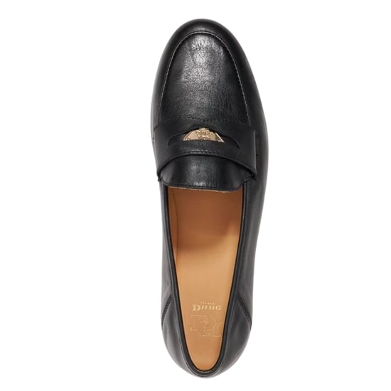 Dune London - "Greek" Penny-Schlupfschuhe für Damen, Leder, Niedriger Absatz (Schwarz) - Image 3