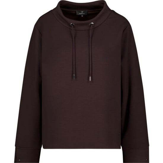 Monari Sweatshirt mit Stehkragen 809856 567 Schwarzkaffee - Image 1