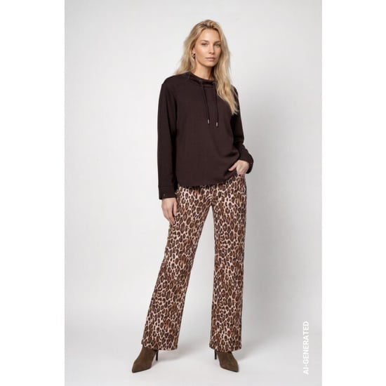 Monari Sweatshirt mit Stehkragen 809856 567 Schwarzkaffee - Image 6