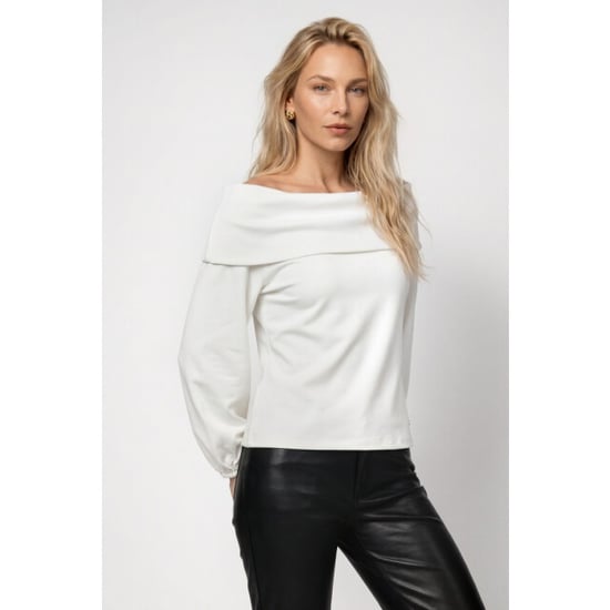 Monari Pullover mit Carmen-Ausschnitt 809858 102 Off-White - Image 5