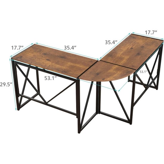 Furnilux Oasis Eckschreibtisch schwarz 135x45x75 cm - Image 2