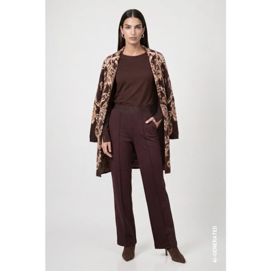 Monari Langarmshirt mit Strassdetails 810053 567 black coffee - Image 4