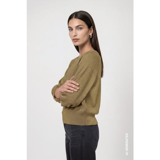 Monari Lurex Pullover 809949 625 Grün - Image 3