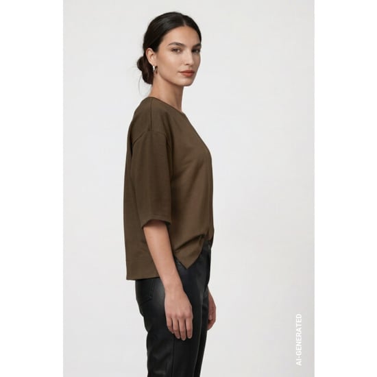 Monari Sweatshirt mit Schmuckdetail 809855 618 oliv - Image 6