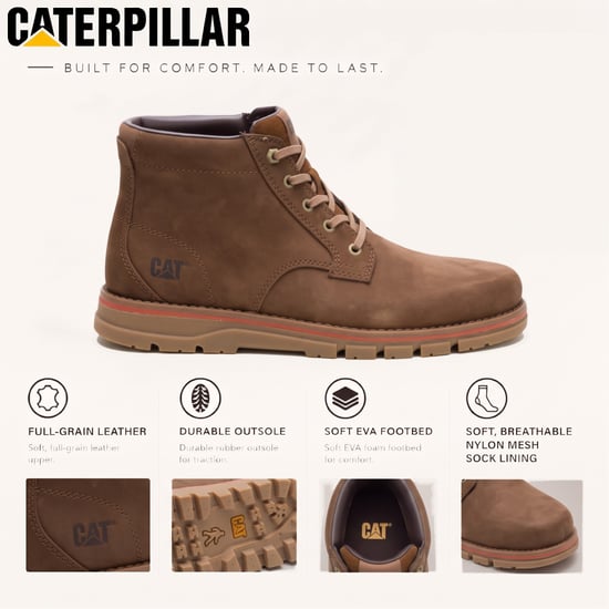 Caterpillar (CAT) Herren Wasserabweisende Leder-Stiefeletten - Estimate Chukka - Image 2