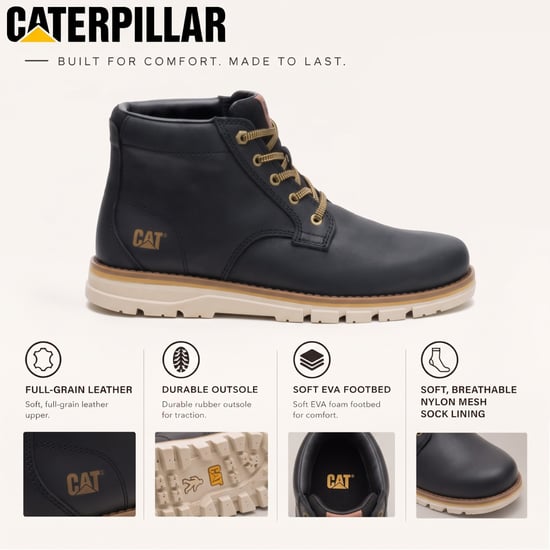 Caterpillar (CAT) Herren Wasserabweisende Leder-Stiefeletten - Estimate Chukka - Image 2