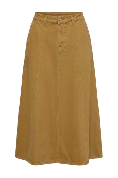 TRENDYOLMİLLA Damen Khaki Einfarbig Maxi Skater Röcke - Image 4