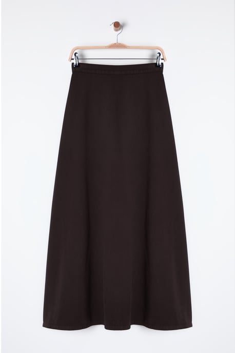 TRENDYOLMİLLA Damen Braun Einfarbig Maxi A-Linie A-Linie Röcke - Image 5