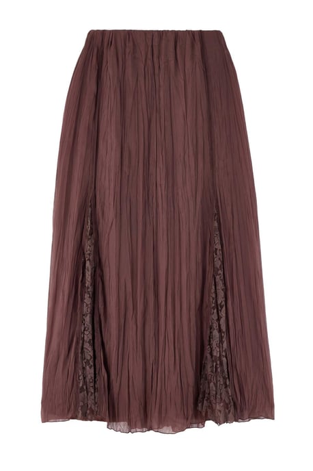 Trendyol Curve Damen Braun Einfarbig Maxi Große Größen Röcke - Image 5