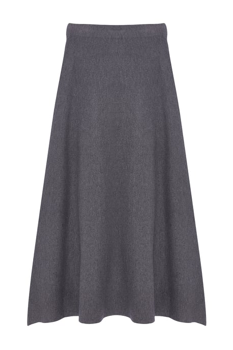 TRENDYOLMİLLA Damen Grau Einfarbig Maxi Basic A-Linie Röcke - Image 5