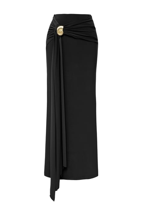 TRENDYOLMİLLA Damen Schwarz Einfarbig Maxi Bodycon Röcke - Image 3
