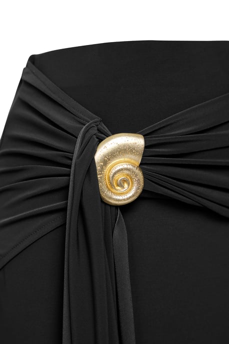 TRENDYOLMİLLA Damen Schwarz Einfarbig Maxi Bodycon Röcke - Image 4
