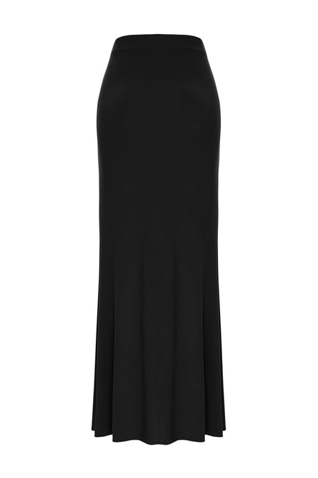 TRENDYOLMİLLA Damen Schwarz Einfarbig Maxi Bodycon Röcke - Image 5
