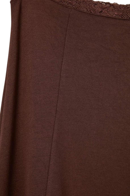 Trendyol Curve Damen Braun Einfarbig Maxi Große Größen Röcke - Image 5