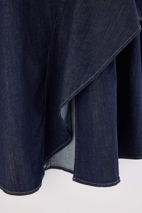 TRENDYOLMİLLA Damen Blau Einfarbig Maxi Skater Röcke - Image 3