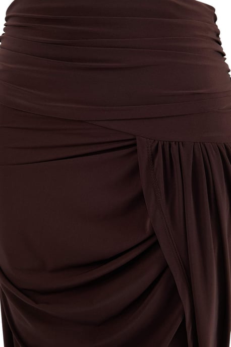 Trendyol Curve Damen Braun Einfarbig Maxi Bleistift Rock Große Größen Röcke - Image 3