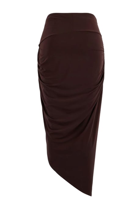Trendyol Curve Damen Braun Einfarbig Maxi Bleistift Rock Große Größen Röcke - Image 4