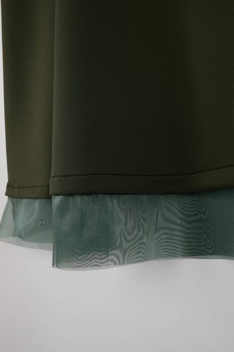 Trendyol Modest Damen Khaki Einfarbig Maxi Modest Röcke - Image 4