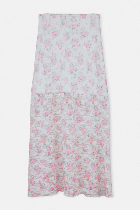 Trendyol Curve Damen Mehrfarbig Einfarbig Maxi Große Größen Röcke - Image 2