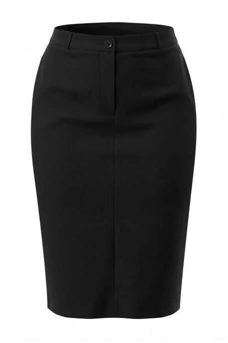 Trendyol Curve Damen Schwarz Einfarbig Maxi Große Größen Röcke - Image 3