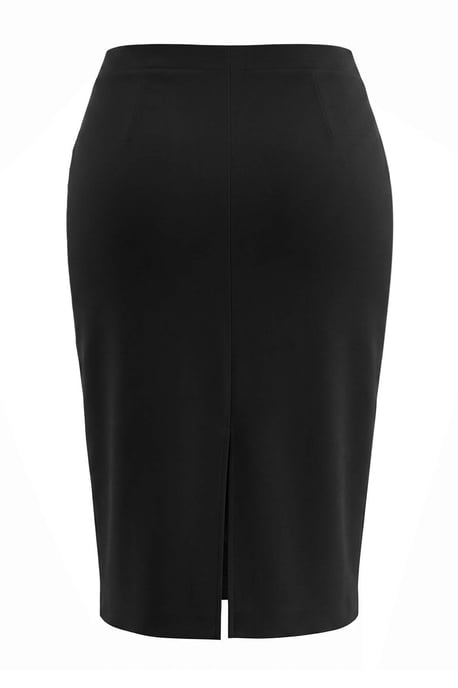 Trendyol Curve Damen Schwarz Einfarbig Maxi Große Größen Röcke - Image 5