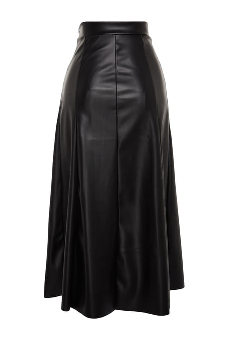 TRENDYOLMİLLA Damen Schwarz Einfarbig Maxi A-Linie A-Linie Röcke - Image 5