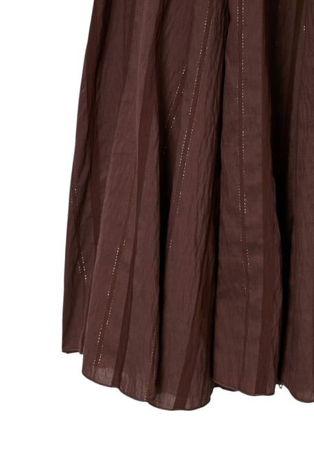 Trendyol Modest Damen Braun Einfarbig Maxi Skater Modest Röcke - Image 4