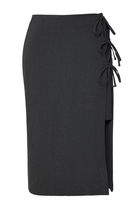 Trendyol Curve Damen Grau Einfarbig Midi A-Linie Große Größen Röcke - Image 5