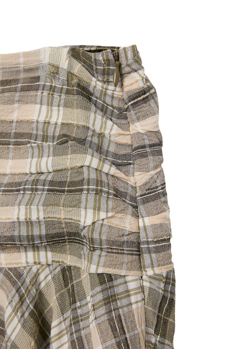 Trendyol Curve Damen Mehrfarbig Kariert Midi Große Größen Röcke - Image 4