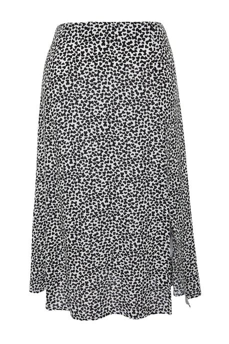 Trendyol Curve Damen Schwarz Animal-Print Midi A-Linie A-Linie Große Größen Röcke - Image 5