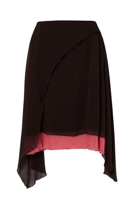 Trendyol Curve Damen Mehrfarbig Einfarbig Midi Große Größen Röcke - Image 4