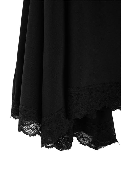 Trendyol Curve Damen Schwarz Einfarbig Midi Skater Große Größen Röcke - Image 4