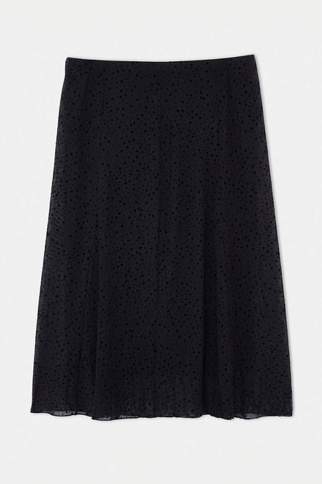Trendyol Curve Damen Schwarz Kariert Midi Große Größen Röcke - Image 4