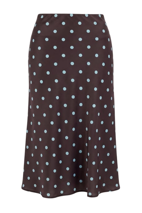 Trendyol Curve Damen Mehrfarbig Einfarbig Midi Große Größen Röcke - Image 3
