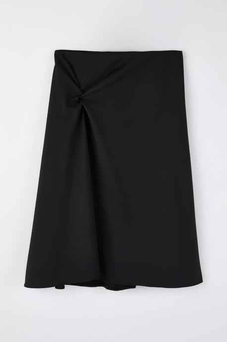 Trendyol Curve Damen Schwarz Einfarbig Midi Große Größen Röcke - Image 4