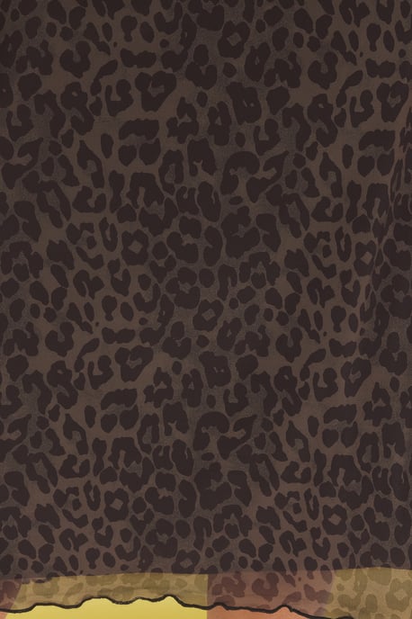 Trendyol Curve Damen Khaki Animal-Print Midi A-Linie Große Größen Röcke - Image 2