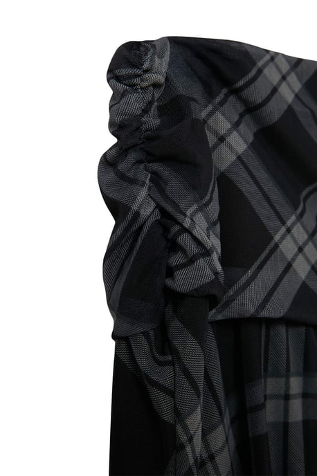 Trendyol Curve Damen Mehrfarbig Kariert Midi Große Größen Röcke - Image 5