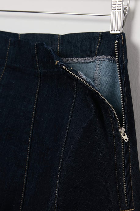 Trendyol Curve Damen Blau Einfarbig Kurz / Mini A-Linie Große Größen Röcke - Image 3