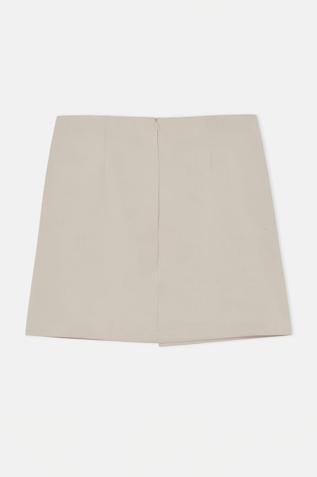 Trendyol Curve Damen Ecru Einfarbig Kurz / Mini A-Linie Große Größen Röcke - Image 5