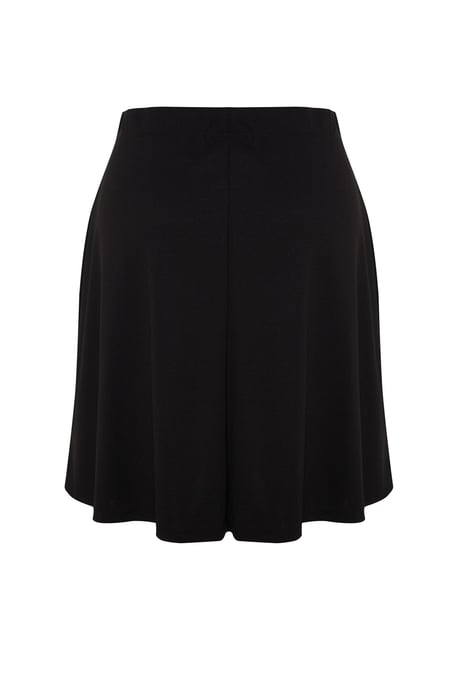 Trendyol Curve Damen Schwarz Einfarbig Kurz / Mini A-Linie A-Linie Große Größen Röcke - Image 5
