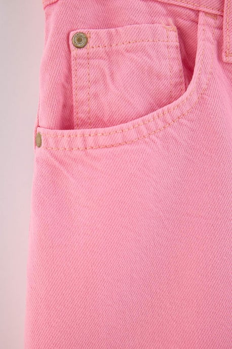 Trendyol Curve Damen Rosa Einfarbig Kurz / Mini A-Linie A-Linie Große Größen Röcke - Image 4