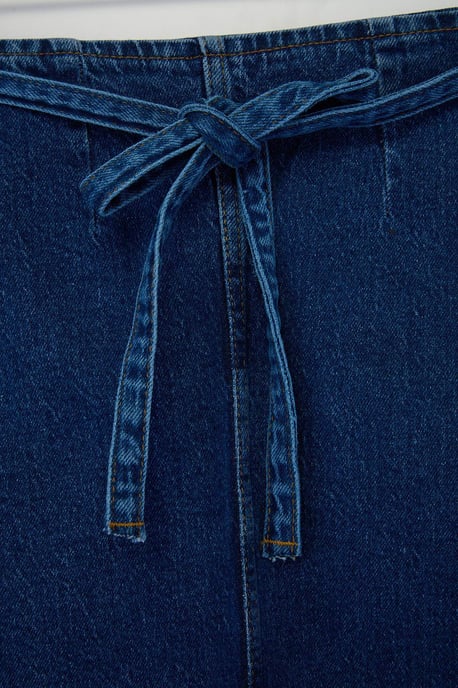 Trendyol Curve Damen Blau Einfarbig Kurz / Mini A-Linie Große Größen Röcke - Image 4