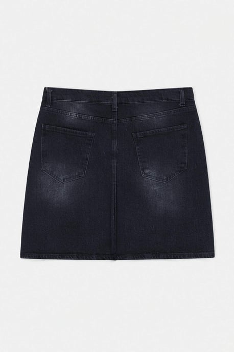 Trendyol Curve Damen Grau Einfarbig Kurz / Mini A-Linie Große Größen Röcke - Image 5