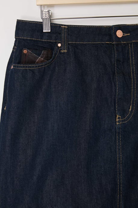 Trendyol Curve Damen Dunkelblau Einfarbig Kurz / Mini A-Linie Große Größen Röcke - Image 4