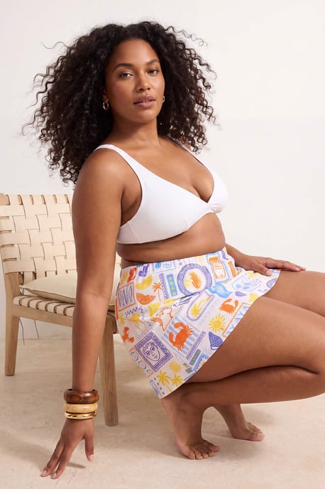 Trendyol Curve Damen Mehrfarbig Geblümt Kurz / Mini Ausgestellt Rock Große Größen Röcke - Image 2